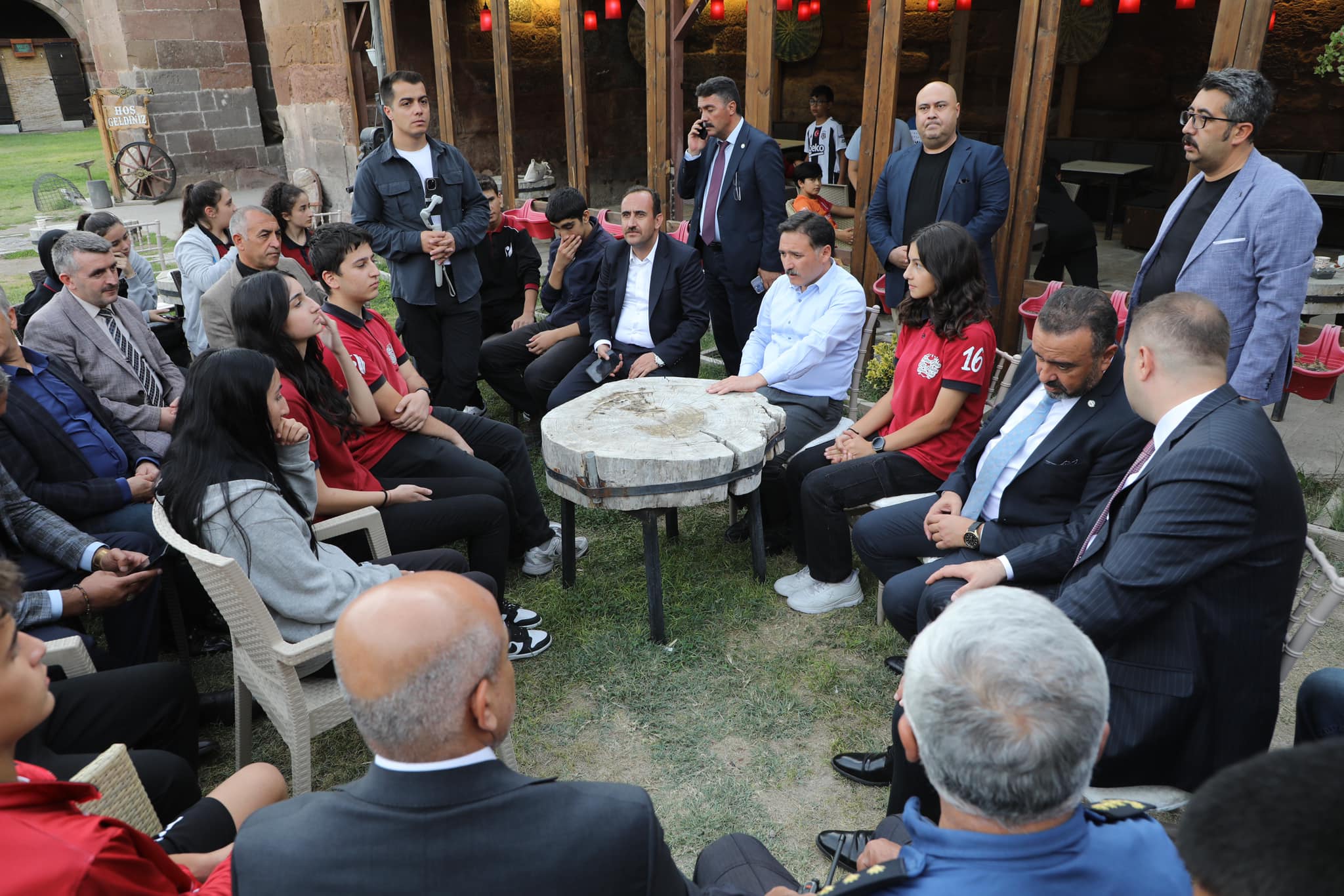 Öğrencilerimizle Tarihi Merzifonlu Karamustafapaşa Kervansarayında bir araya geldik.