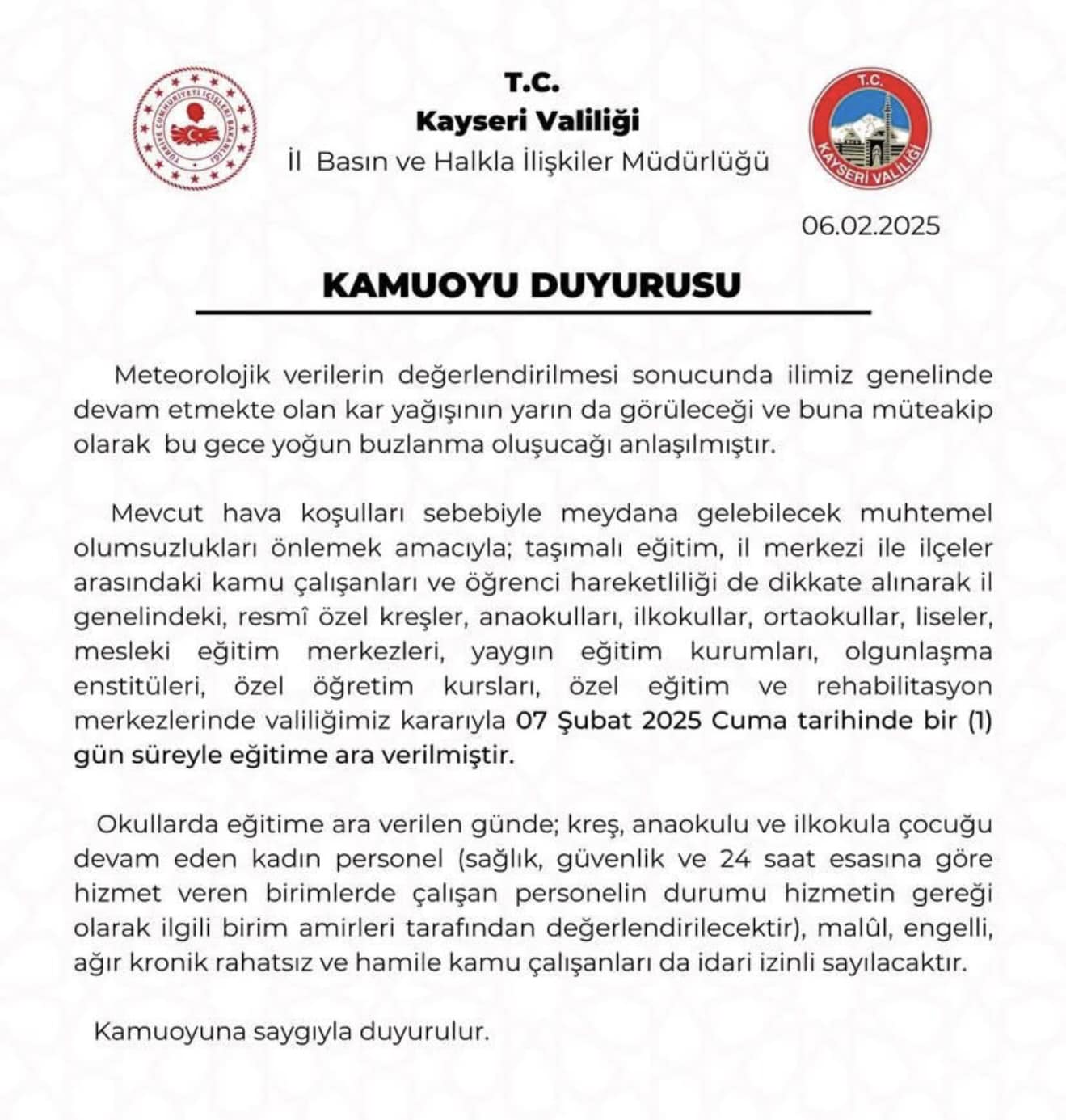 Halkımızın Dikkatine !!!