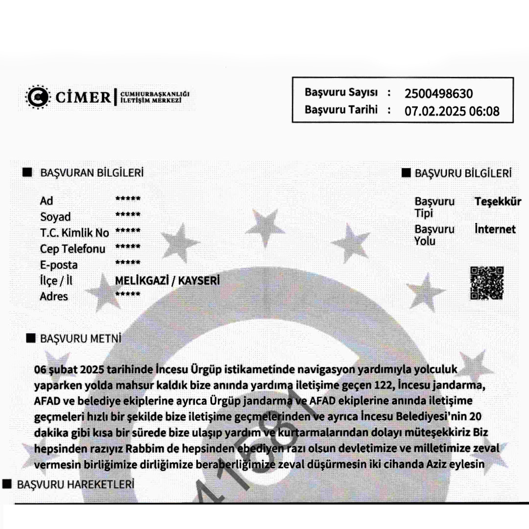 7/24 esası ile Karla Mücadele çalışmalarımız devam edecektir.