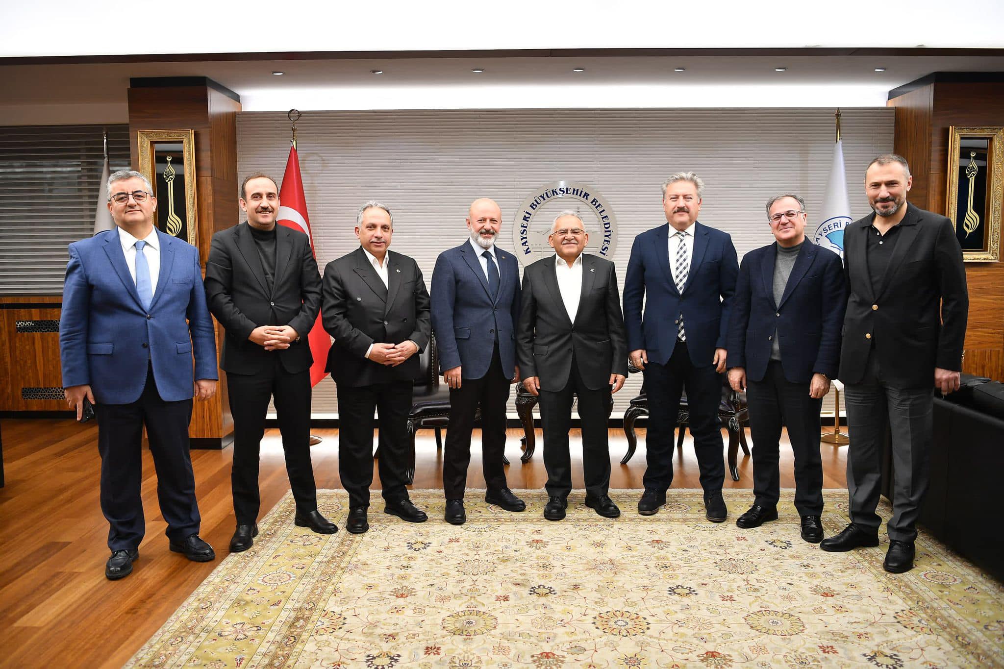 Belediye Başkanımız Av. Mustafa İLMEK, Kayseri Büyükşehir Belediye Başkanımız Sn. Memduh BÜYÜKKILIÇ başkanlığında, Melikgazi Belediye Başkanımız Sn. Mustafa PALANCIOĞLU, Kocasinan Belediye Başkanımız Sn. Ahmet ÇOLAKBAYRAKDAR, Talas Belediye Başkanımız Sn.