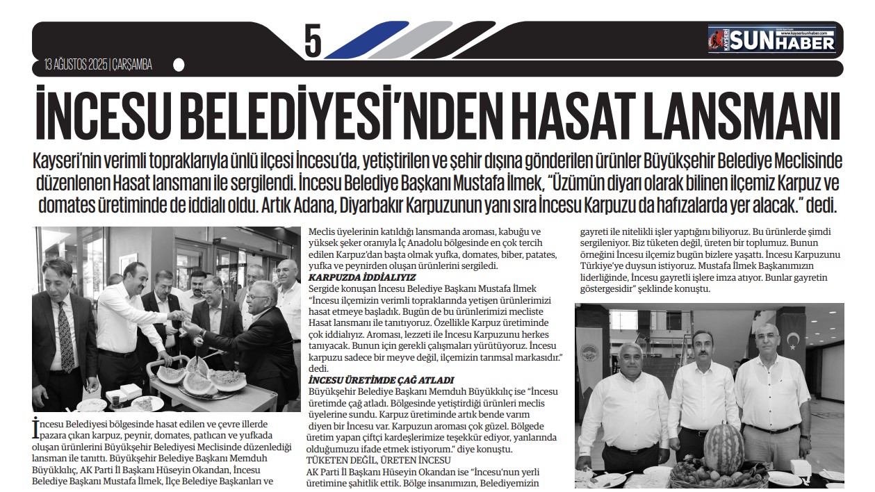 Güzel ilçemizin verimli topraklarında yetiştirilen ürünlerin tanıtımına yönelik yaptığımız Hasat Lansmanı medyada geniş yankı buldu.