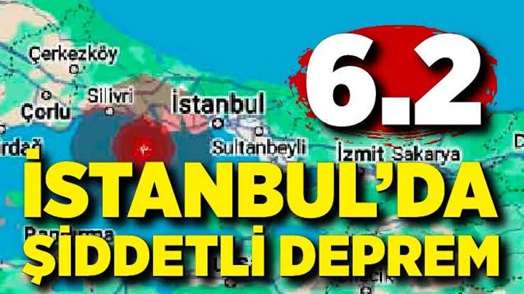 İstanbul’da meydana gelen 6,2 büyüklüğündeki deprem birçok ilde hissedilmiştir. 