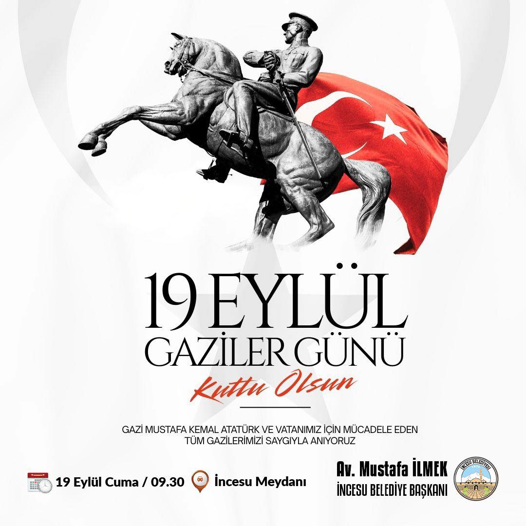 19 Eylül Gaziler Günü, vatan uğruna canını ortaya koyan kahraman gazilerimizi anma ve onlara minnetimizi sunma günüdür.