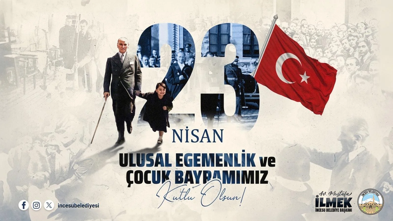 Aydınlık geleceğimizin teminatı çocuklarımız başta olmak üzere tüm ulusumuzun #23Nisan Ulusal Egemenlik ve Çocuk Bayramı kutlu olsun.