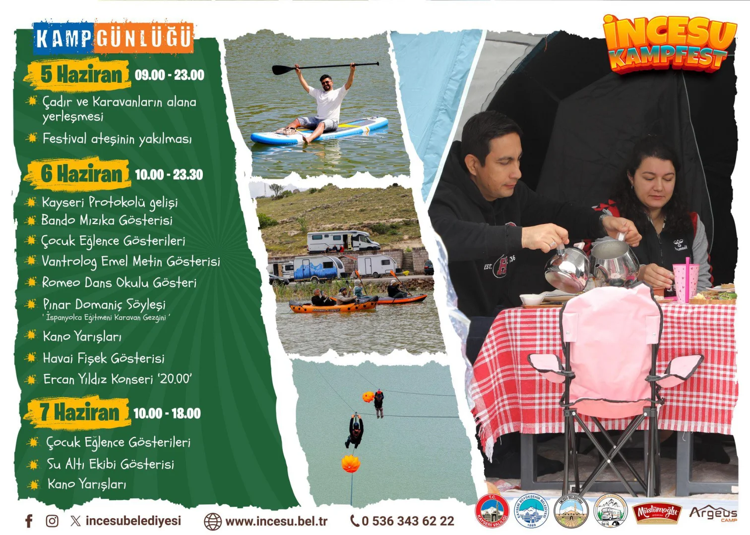 İç Anadolu’nun en büyük Kamp Karavan Festivalinde keyifli bir hafta sonu sizleri bekliyor.