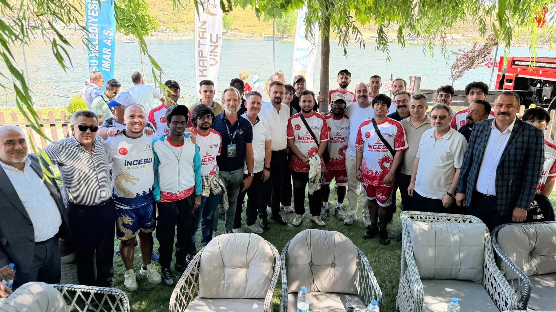 İncesu Marina’da düzenlenen 2’nci Dragon Boat yarışlarının ilk günü tamamlandı.