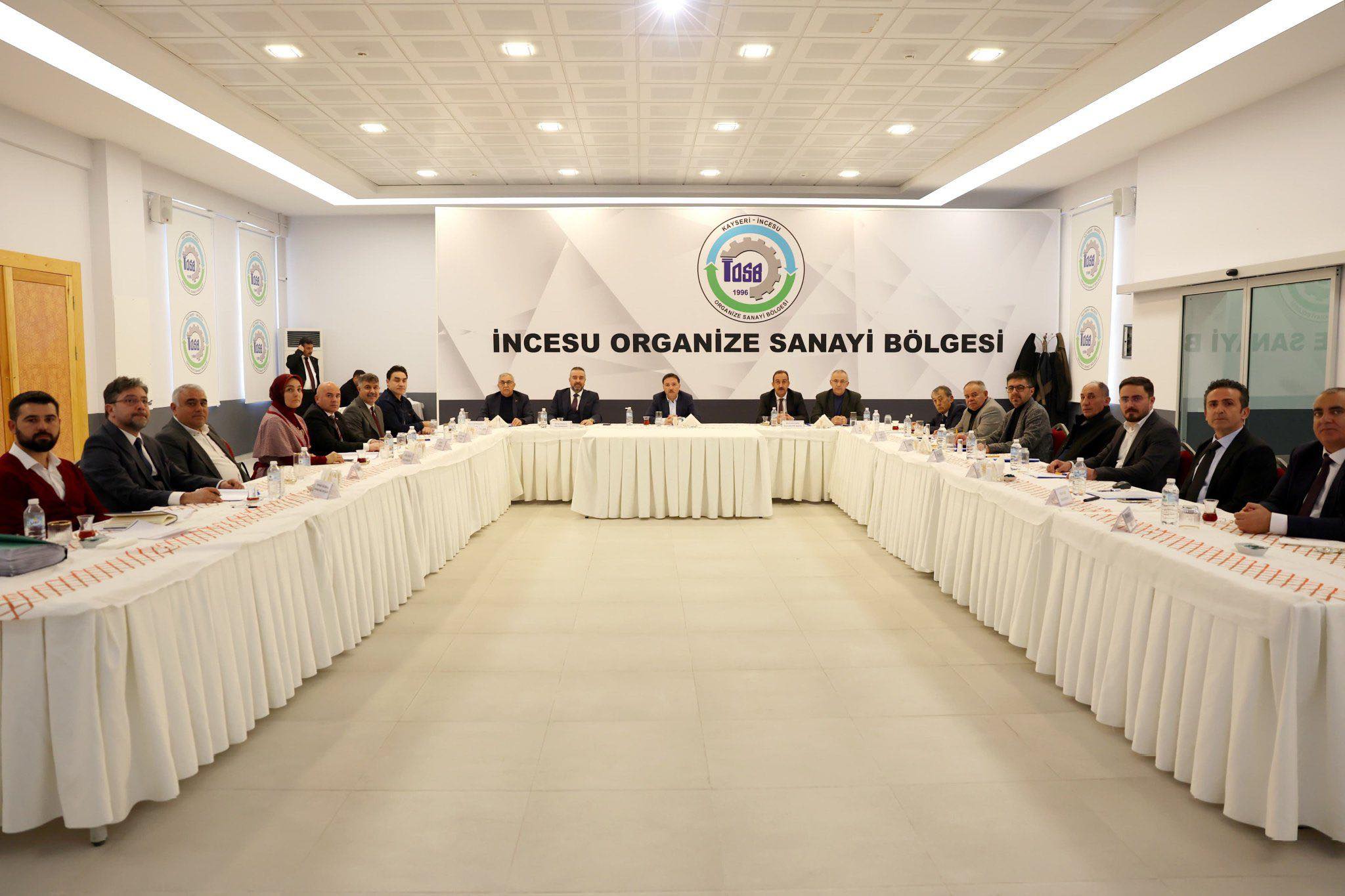 Belediye Başkanımız Av. Mustafa İLMEK, Valimiz Sn Gökmen ÇİÇEK başkanlığında İncesu OSB Başkanı İrfan Püsküllü ve İncesu OSB Yönetim Kurulu Üyeleri ile birlikte İncesu OSB Müteşebbis Heyet Toplantısına katıldı.